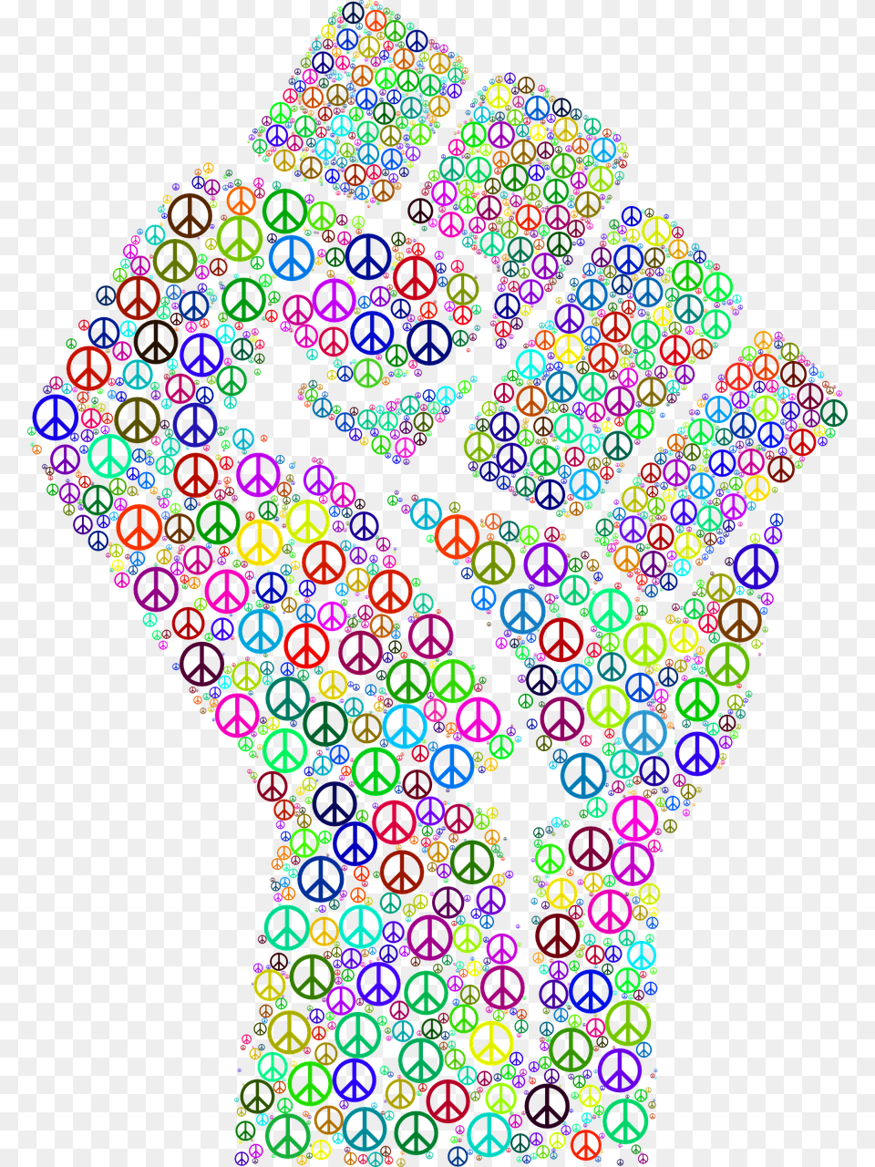 Fist Hand Clenched Fingers Peace Sign Symbol Transparent Civil Rights Movement, Art, Pattern, Purple Png Image