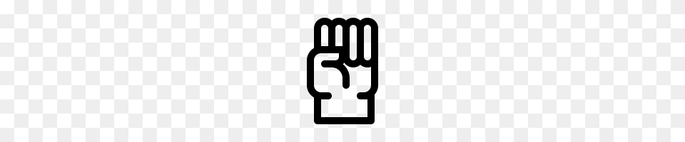 Fist Icons Noun Project, Gray Png