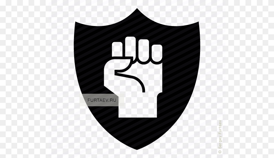 Fist On Shield Vector Icon, Body Part, Hand, Person Free Png Download