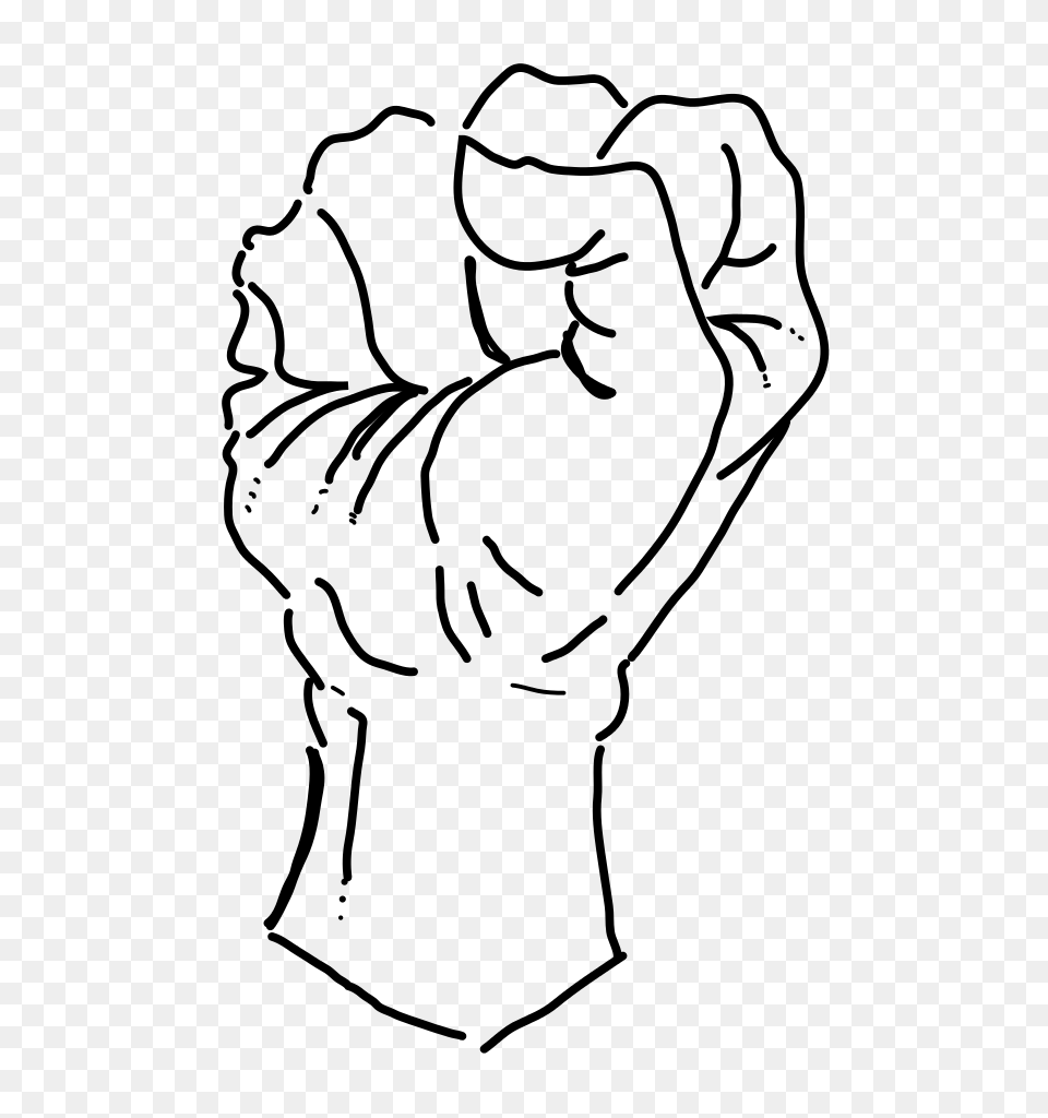 Fist Vector Image, Gray Free Png