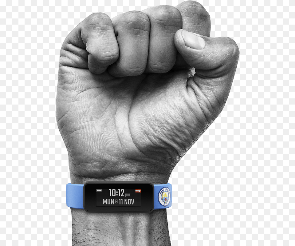 Fist With Fantom Manchester City Smart Band, Body Part, Finger, Hand, Person Free Png Download