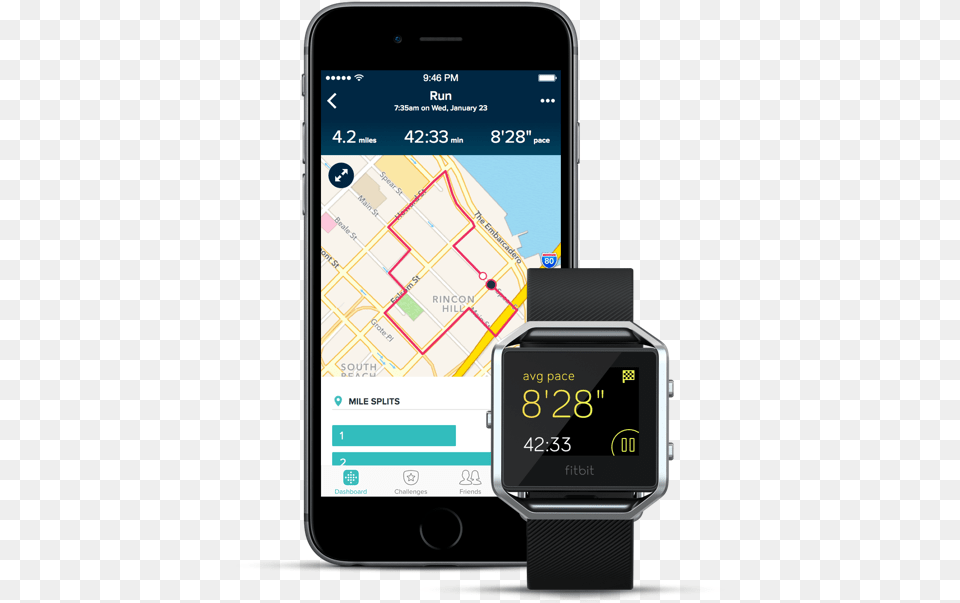 Fitbit Blaze 101 Guide Fitbit Gps, Electronics, Mobile Phone, Phone, Screen Free Png Download