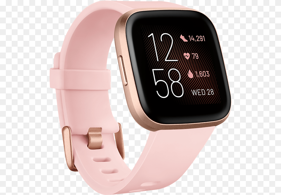 Fitbit Versa 2 Copper Rose, Arm, Body Part, Person, Wristwatch Free Png Download
