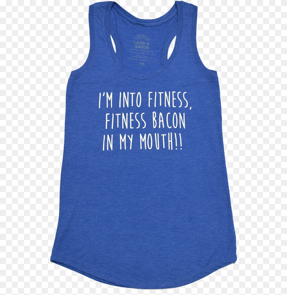 Fitness Bacon Tank Top Ladies, Clothing, Tank Top, Shirt Png Image
