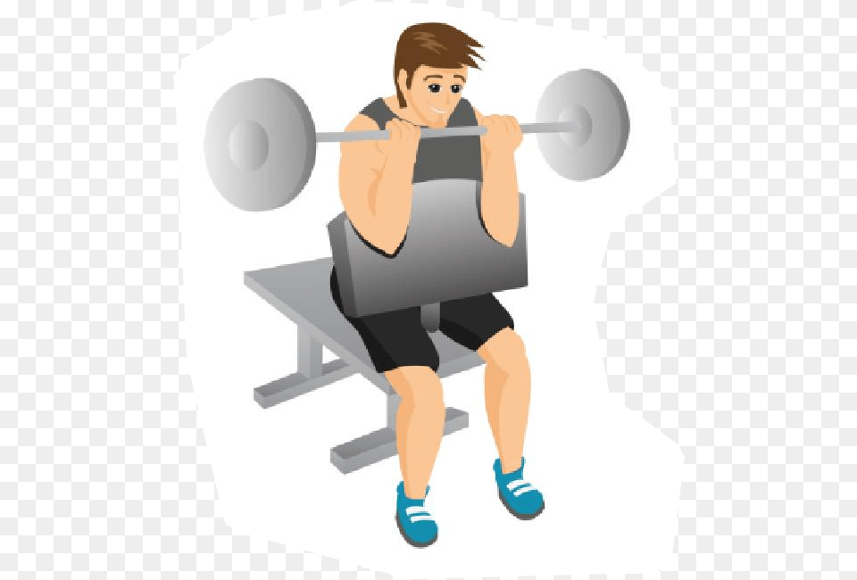 Fitness Clipart Bicep Curl Ping Pong, Working Out, Squat, Sport, Person Png