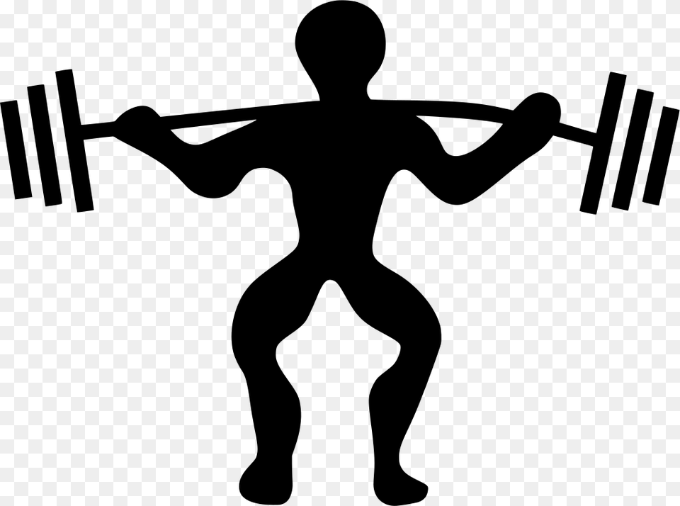 Fitness Clipart Transparent Clip Art Weight Lifting, Gray Free Png