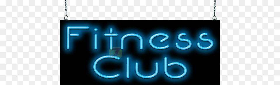 Fitness Club Neon Sign Neon Sign, Light, Cross, Symbol Free Transparent Png