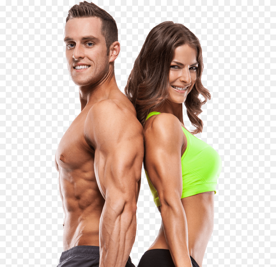 Fitness Couple Fitness Woman And Man, Adult, Female, Person, Male Free Transparent Png