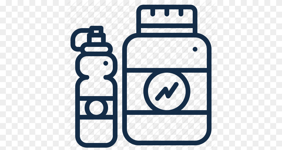 Fitness Gym Protein Shaker Sport Whey Workout Icon, Gate Free Png Download