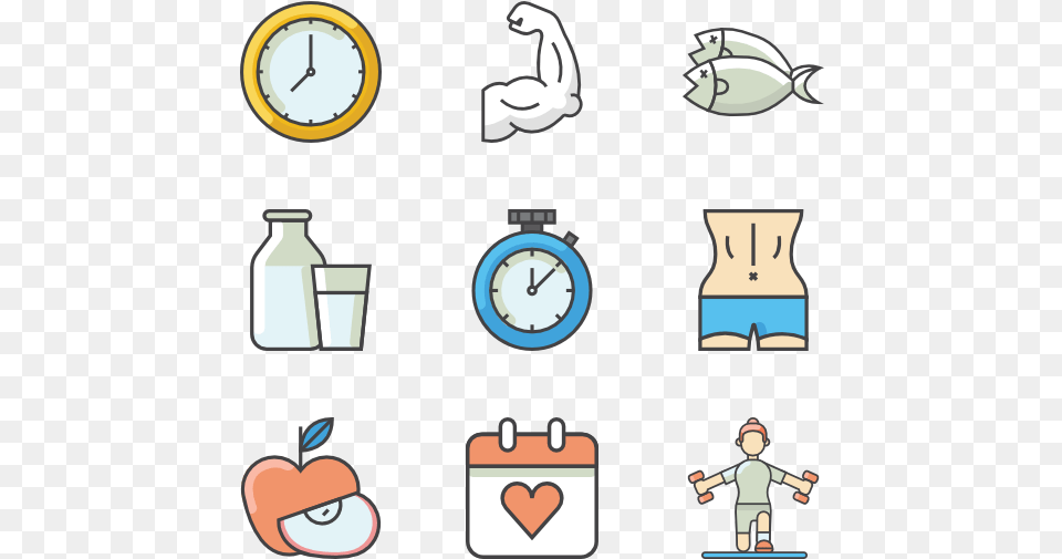 Fitness Icon, Baby, Person, Analog Clock, Clock Free Png Download