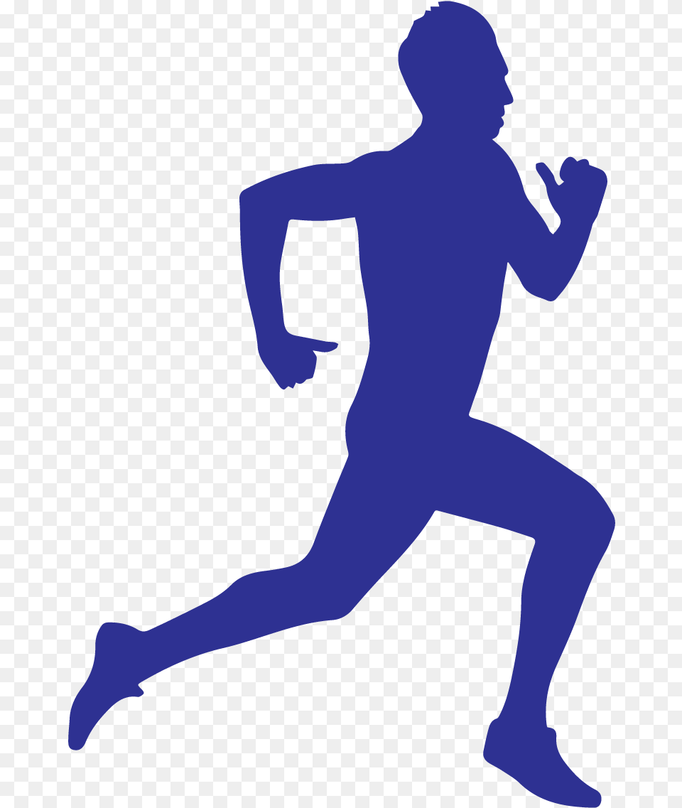 Fitness Icon Silhouette Of A Guy Running, Adult, Male, Man, Person Png Image