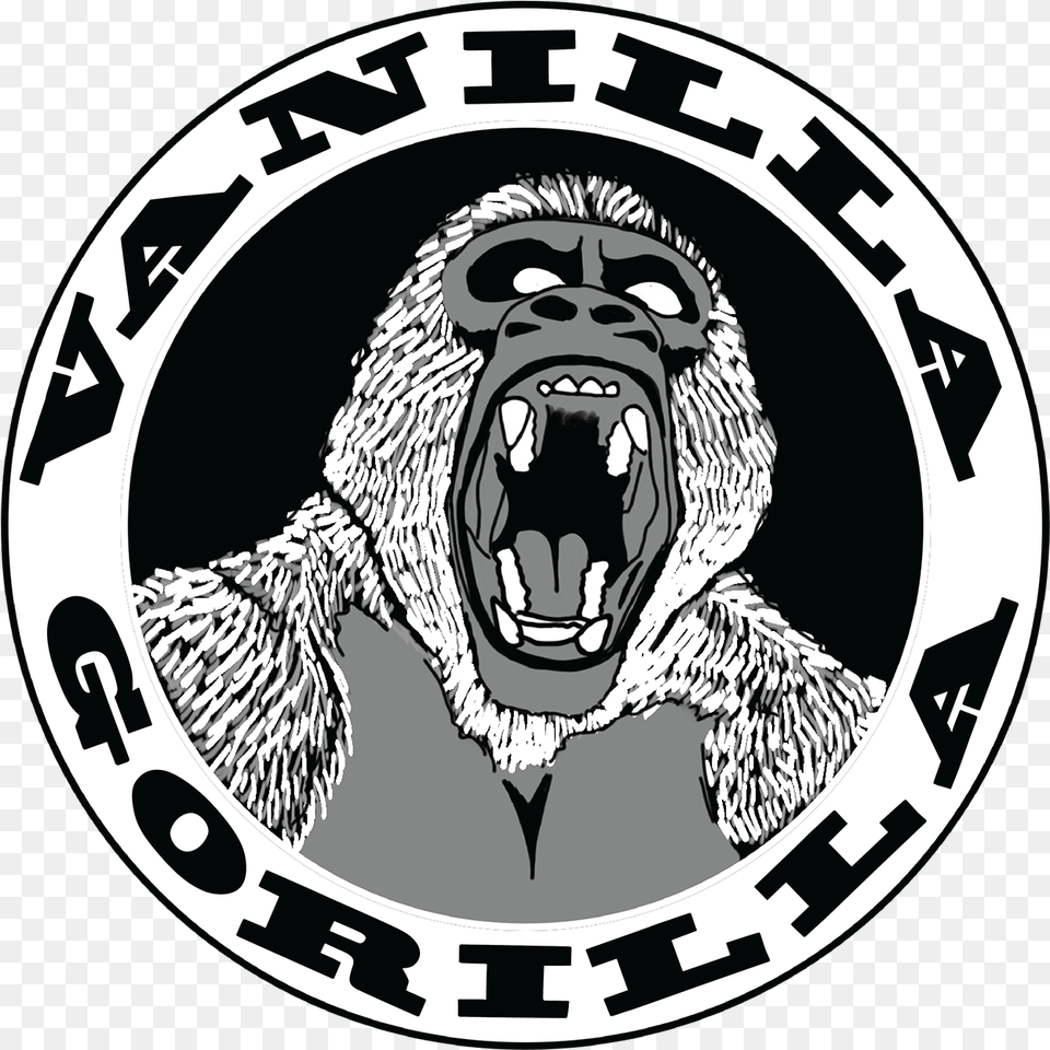 Fitness Logo Design For Vanilla Gorilla Made, Emblem, Symbol, Adult, Male Png