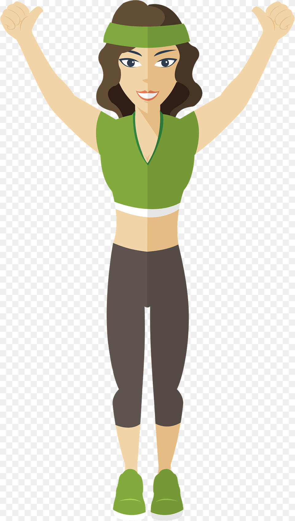 Fitness Woman Clipart, Clothing, Pants, Person, Face Png