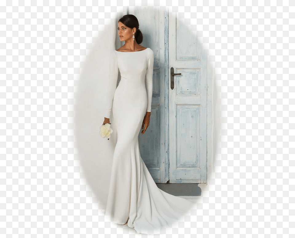 Fitted Elegant Wedding Dress, Formal Wear, Wedding Gown, Clothing, Fashion Png