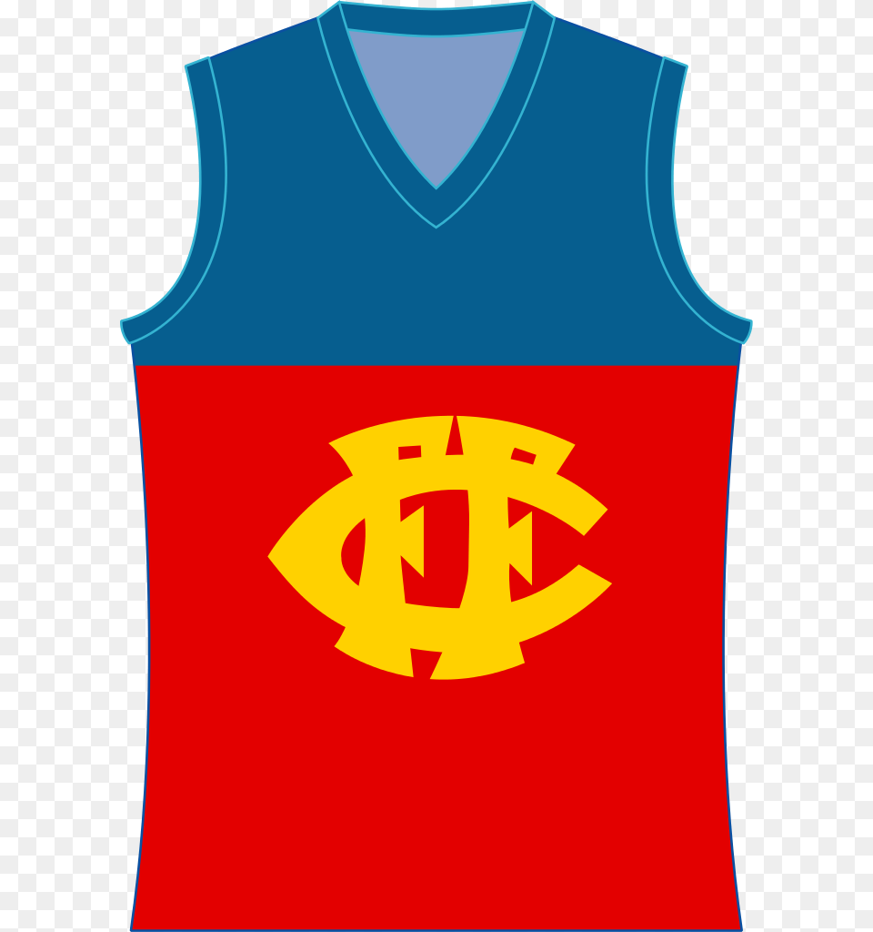 Fitzroy Lions Jumper Fitzroy Football Club Guernsey, Clothing, Tank Top Free Transparent Png