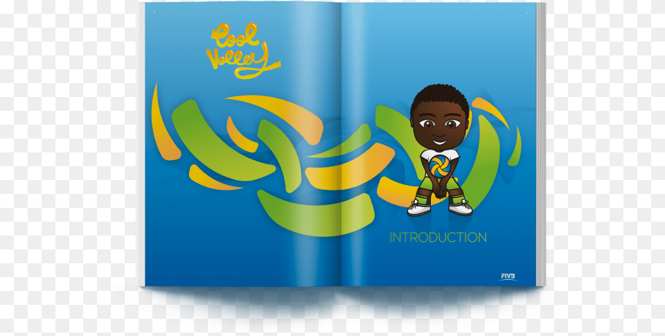 Fivb Cool Volley Banner, Book, Publication, Baby, Person Free Png