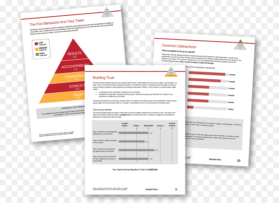 Five Behaviors Of A Cohesive Team Assessment, Advertisement, Poster, Text, Page Free Png Download