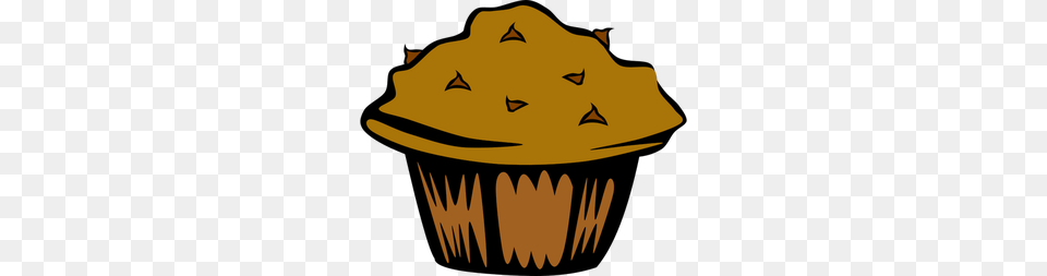Five Clipart Chocolate Chip Muffin, Cake, Cream, Cupcake, Dessert Png Image