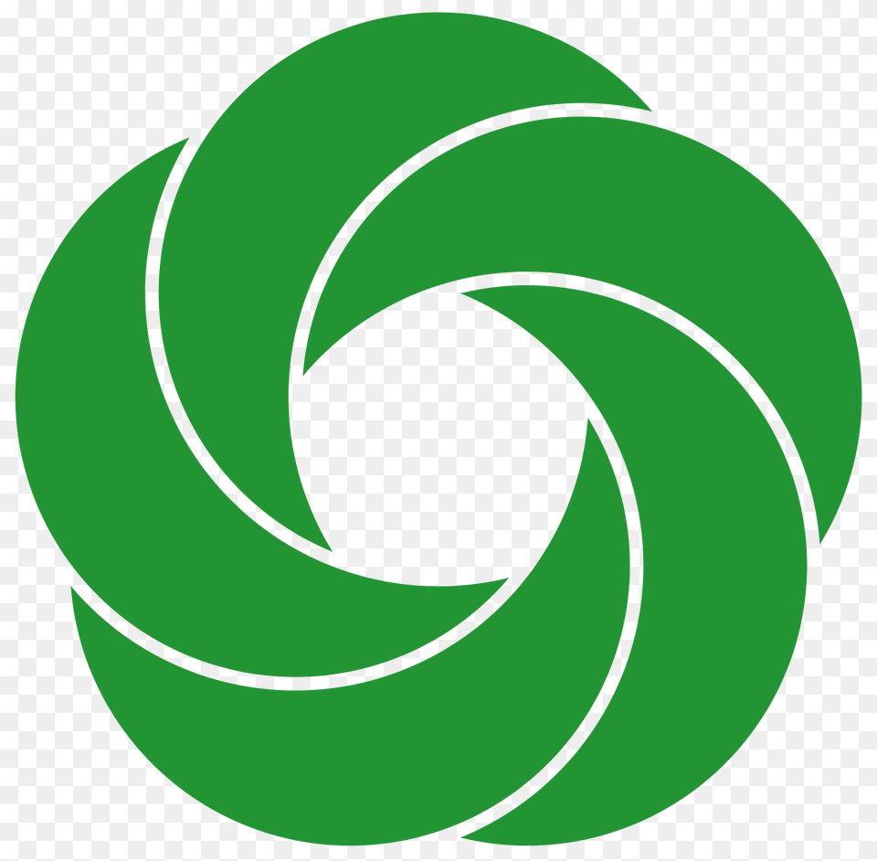 Five Crescents Clipart, Green, Disk, Art, Graphics Png