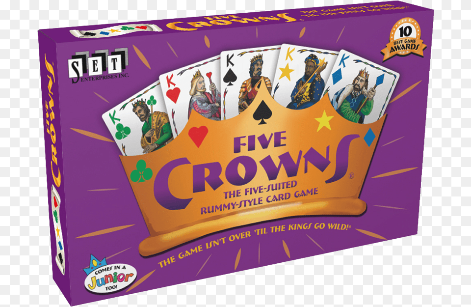 Five Crowns Five Kings Card Game, Adult, Male, Man, Person Free Png