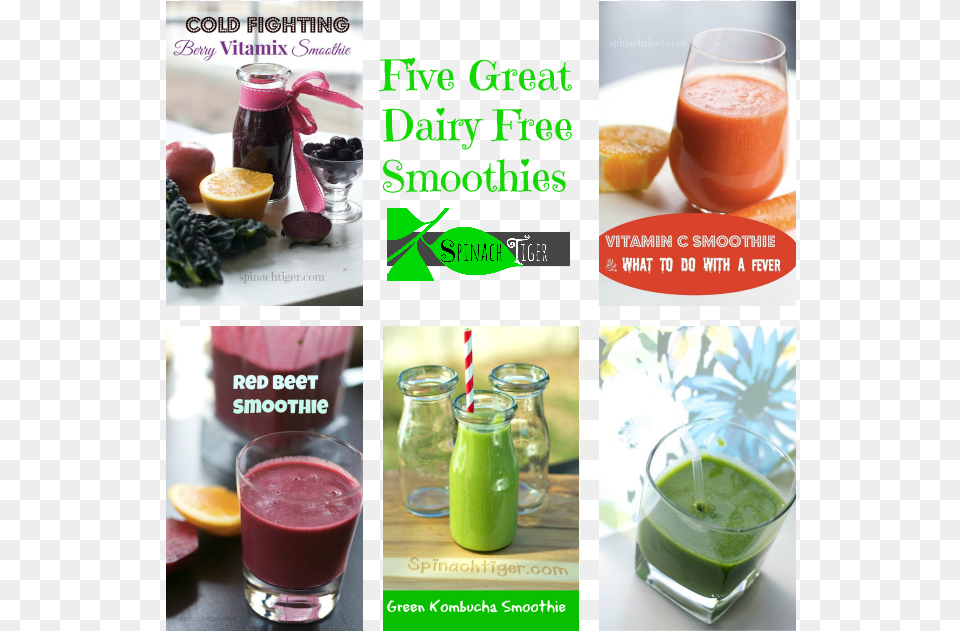 Five Dairy Smoothies By Angela Roberts Smoothie, Beverage, Juice Free Png