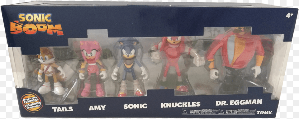 Five Figure Pack Tomy Sonic The Hedgehog Sonic Boom Spacesuit Knuckles, Toy, Adult, Female, Figurine Free Png