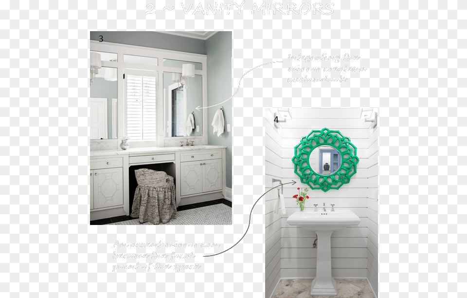 Five Friday Favorites Vanity Mirrors Che Bella Interiors Make Up Table Bathrooms, Indoors, Interior Design, Sink, Sink Faucet Free Transparent Png
