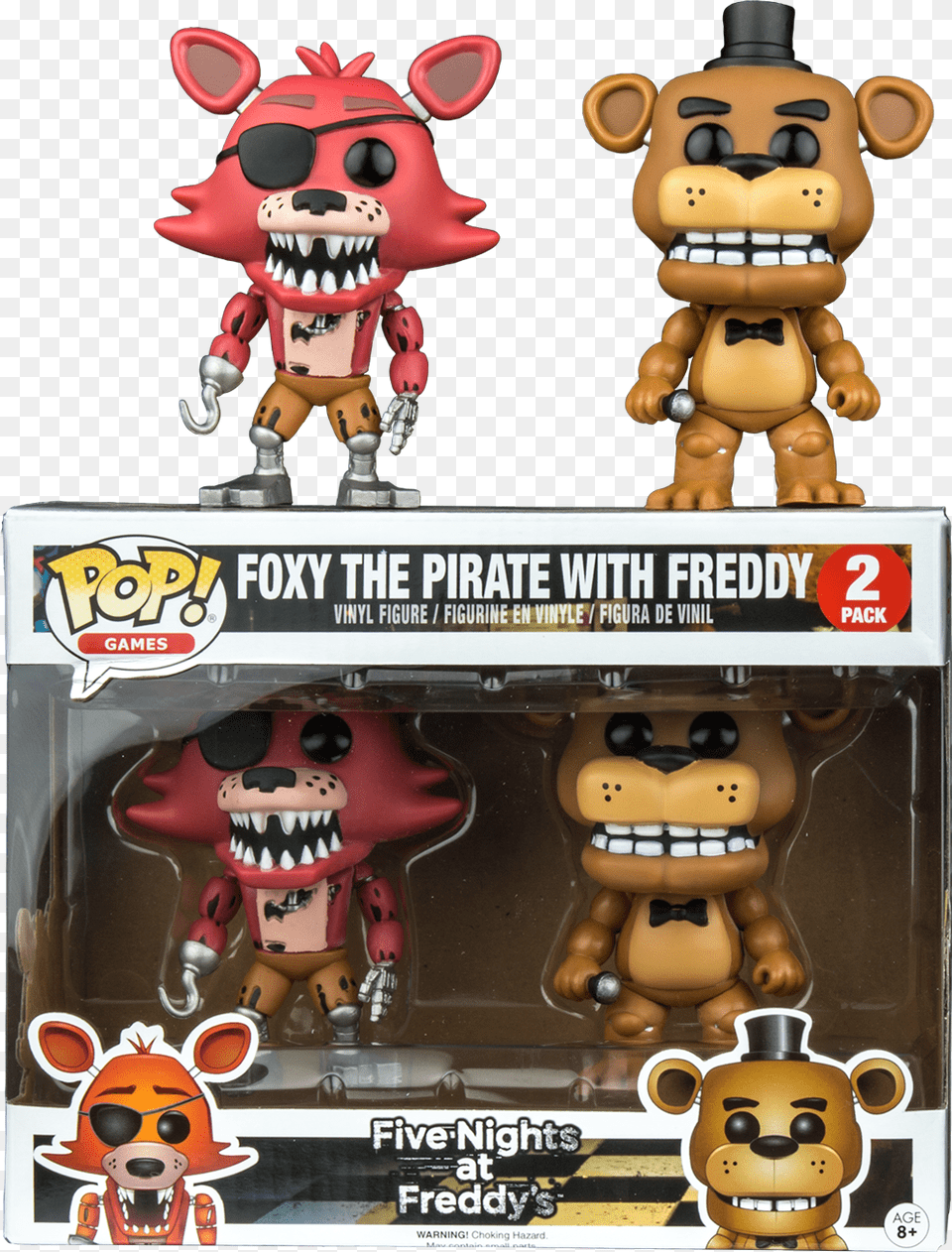Five Funko Pop Fnaf, Toy, Figurine, Baby, Person Free Png