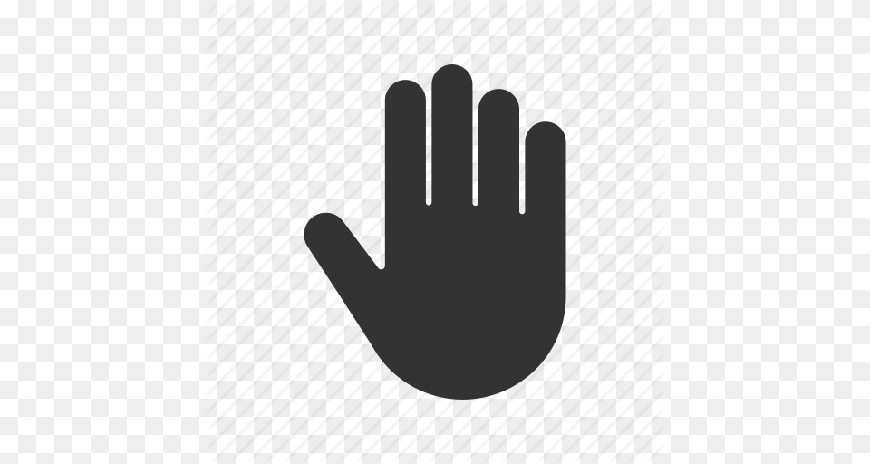 Five Gesture Greeting Hand Hello Palm Icon, Clothing, Glove, Cutlery, Baseball Png