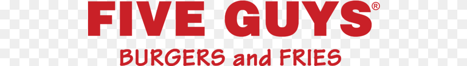 Five Guys Burgers And Fries, Text Png Image
