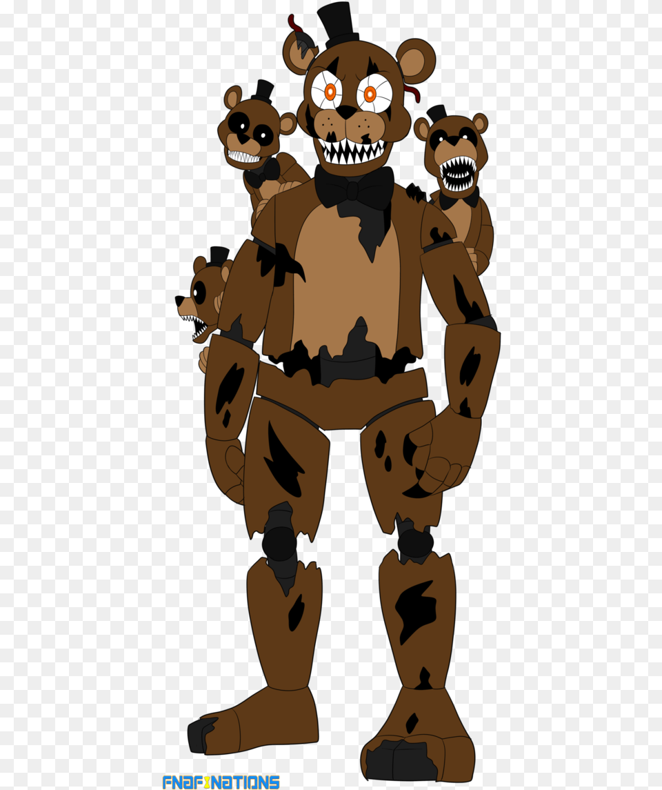 Five Nights At Barryamp Nightmare Freddy And The Freddles, Animal, Bear, Mammal, Wildlife Free Png