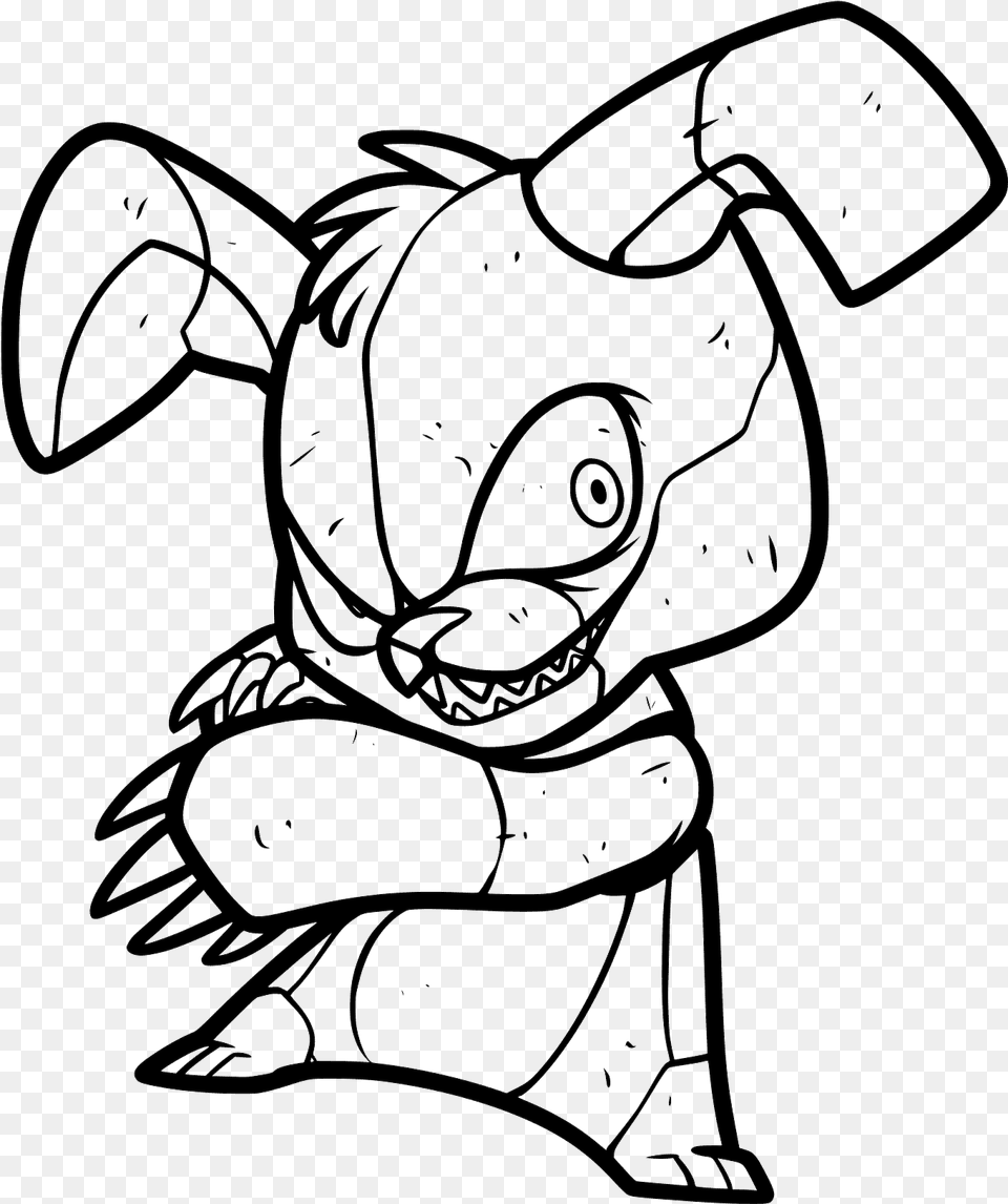 Five Nights At Freddy S Coloring Pages Bonnie Coloring, Art, Drawing Free Png