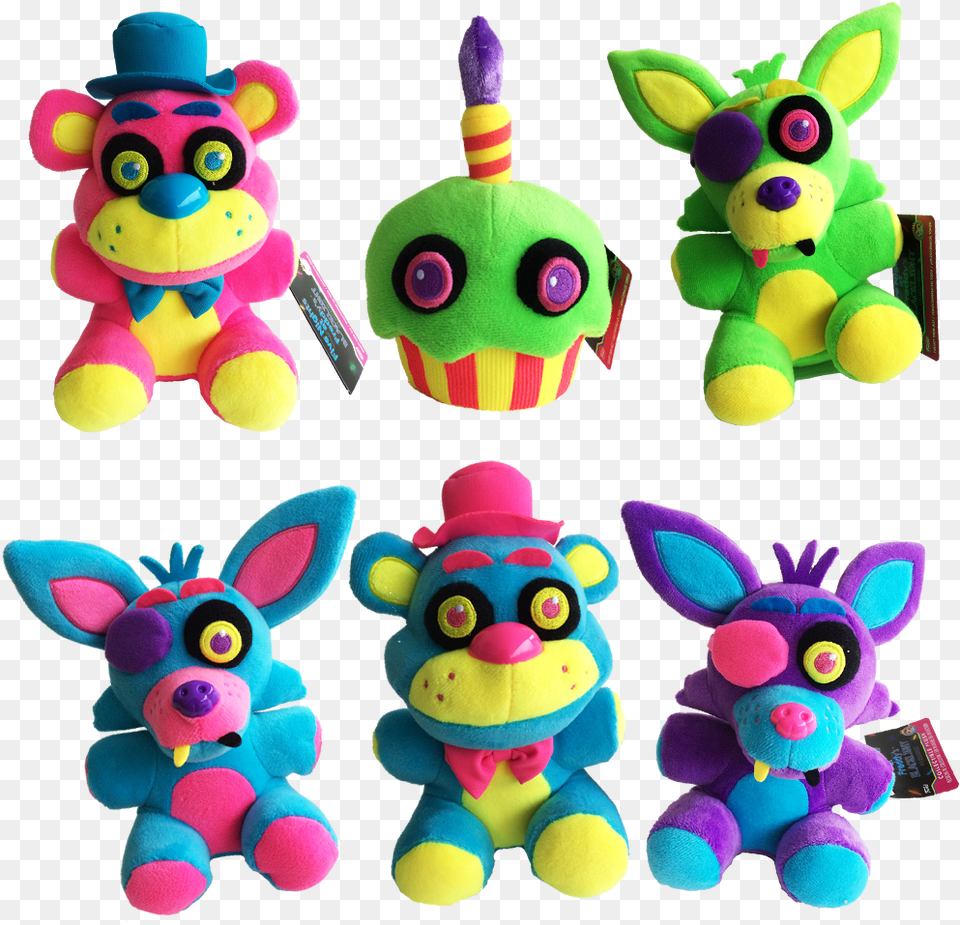 Five Nights At Freddy39s Blacklight Plushies Glow, Plush, Toy Free Png Download