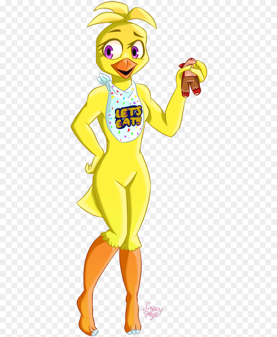 Five Nights At Freddy39s Chica Fanart, Person, Face, Head, Cartoon Png Image