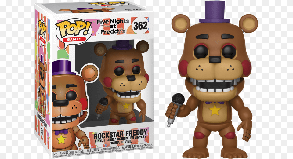 Five Nights At Freddy39s Fnaf Rockstar Freddy Pop, Toy, Baby, Person Png Image