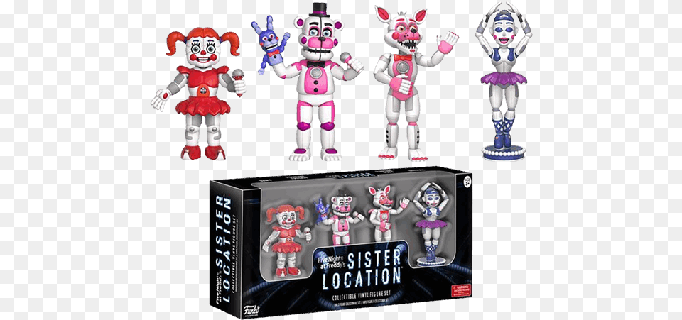 Five Nights At Freddy39s Fnaf Sister Location Figures, Baby, Person, Robot Png