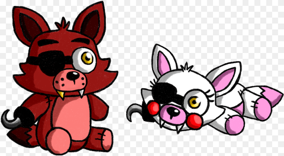 Five Nights At Freddy39s Images Hd Wallpaper And Mangle And Foxy Plush, Cartoon Free Png Download