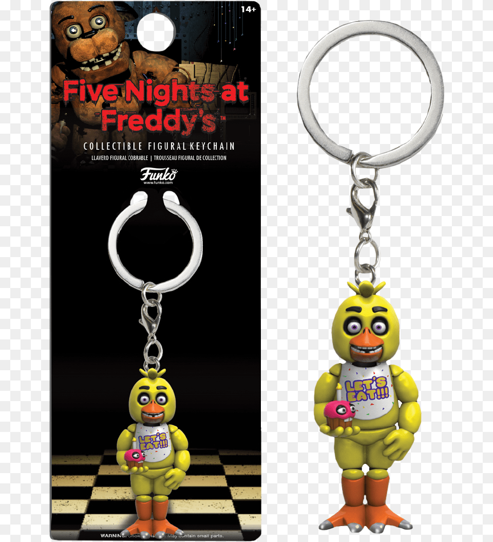 Five Nights At Freddy39s Keychain Chica, Toy, Accessories, Baby, Person Png