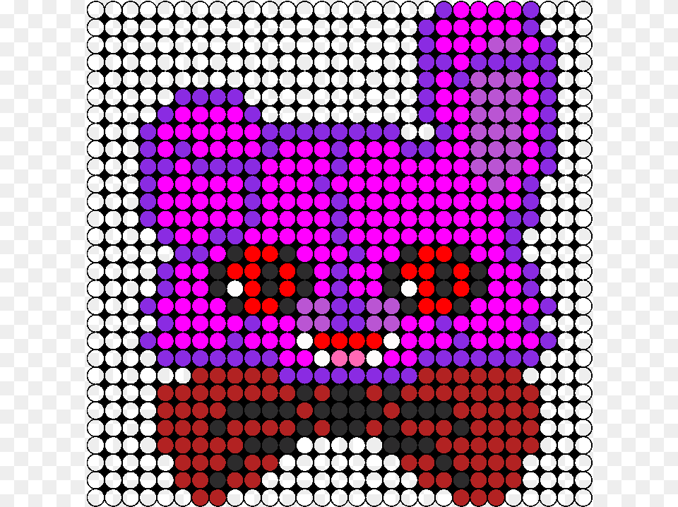 Five Nights At Freddys Bonnie Bunny Perler Perler Bead Mustache Perler Bead Pattern, Purple, Art Png Image