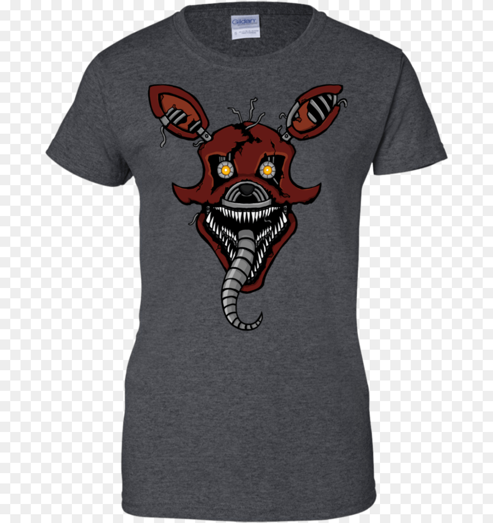 Five Nights At Freddys Fnaf 4 Nightmare Foxy T Shirt Black Widow Superhero Shirt Girls, Clothing, T-shirt, Adult, Male Free Png