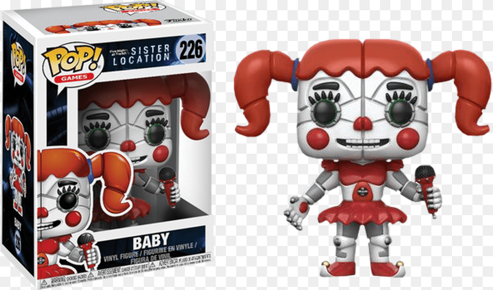 Five Nights At Freddys Funko Pop Fnaf Baby, Robot, Person, Face, Head Free Png Download