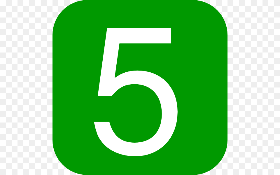 Five Number Icon, Symbol, Text, Green, First Aid Png