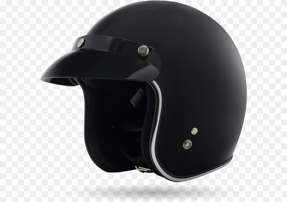 Five O Black Motorcycle Helmet, Crash Helmet Png Image