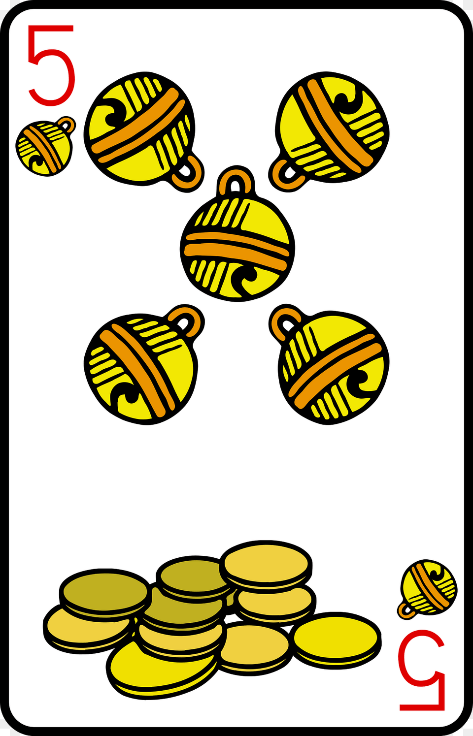 Five Of Bells Clipart Png