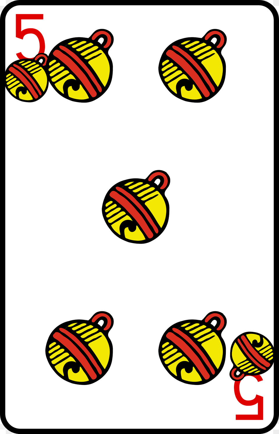 Five Of Bells Clipart, Rattle, Toy, Dynamite, Weapon Png Image