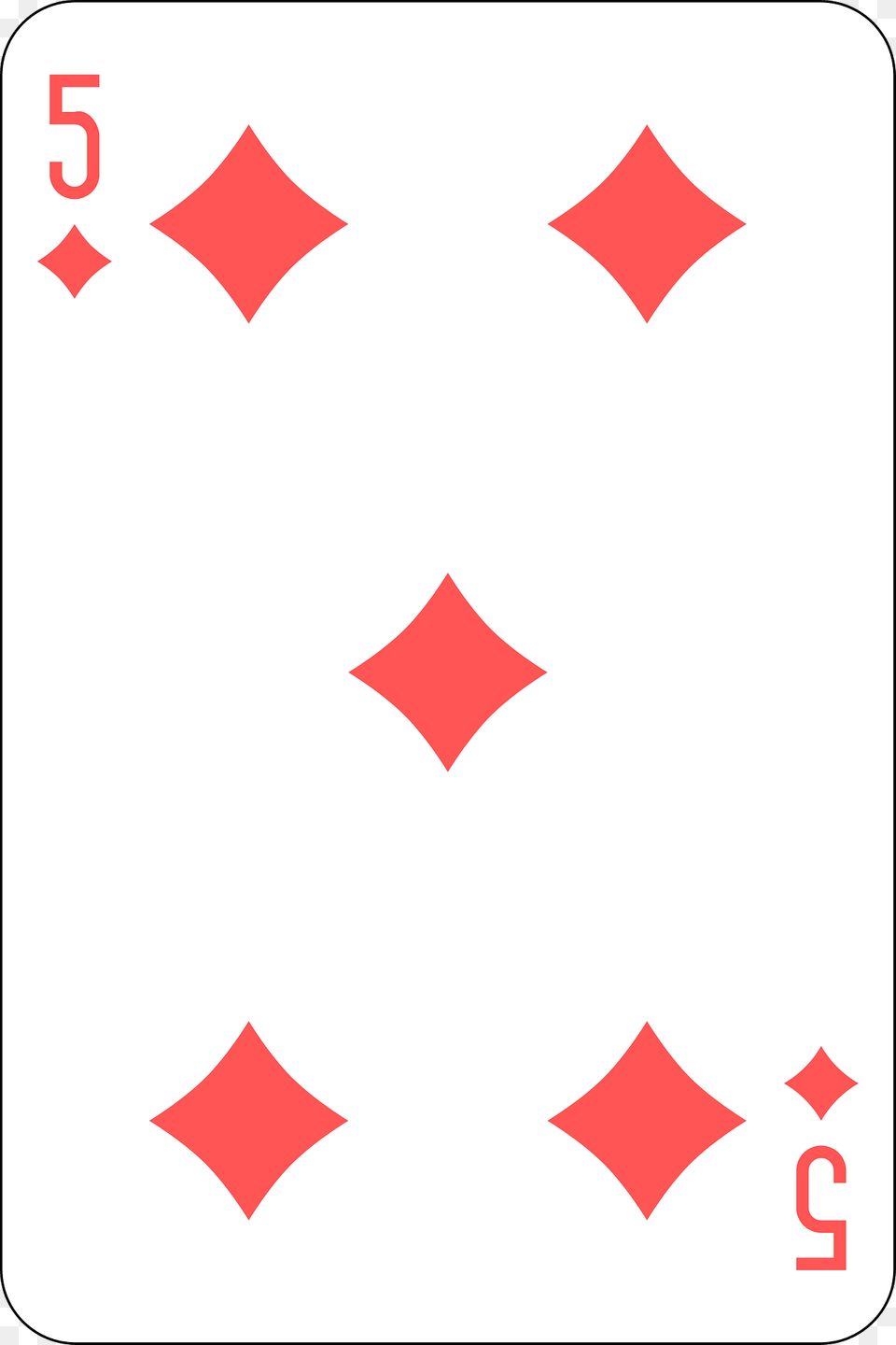 Five Of Diamonds Clipart, Symbol, Logo Png Image