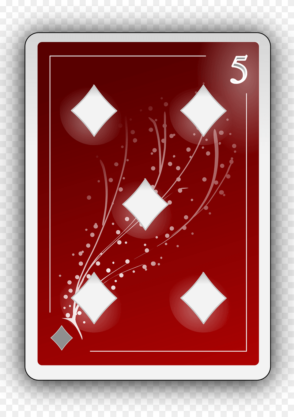 Five Of Diamonds Clipart, Art, Graphics, Envelope, Greeting Card Free Png