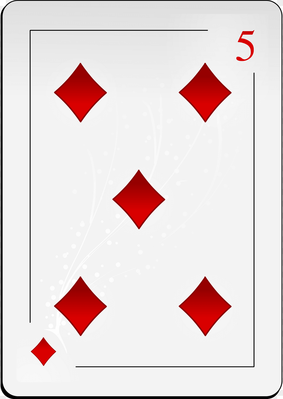 Five Of Diamonds Clipart Free Png Download
