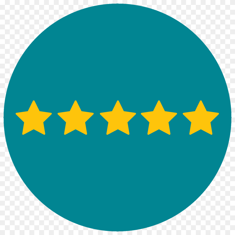 Five Of Five Stars Icon, Symbol Png