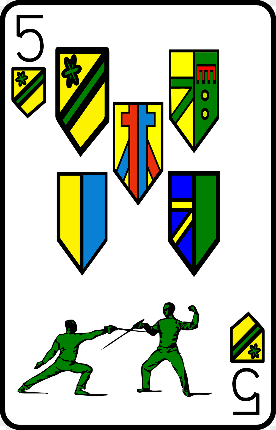 Five Of Shields Clipart, Adult, Male, Man, Person Png